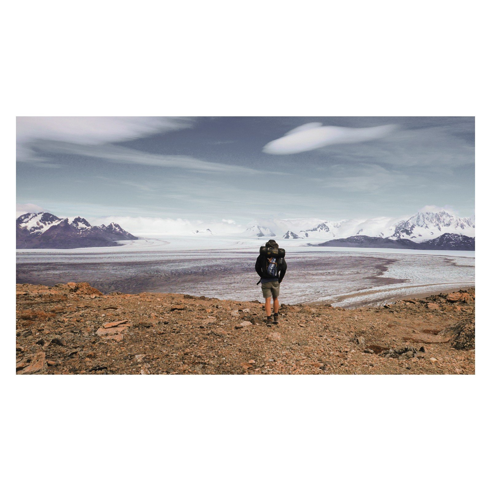 the southern Patagonian ice field seen from the huemul circuit