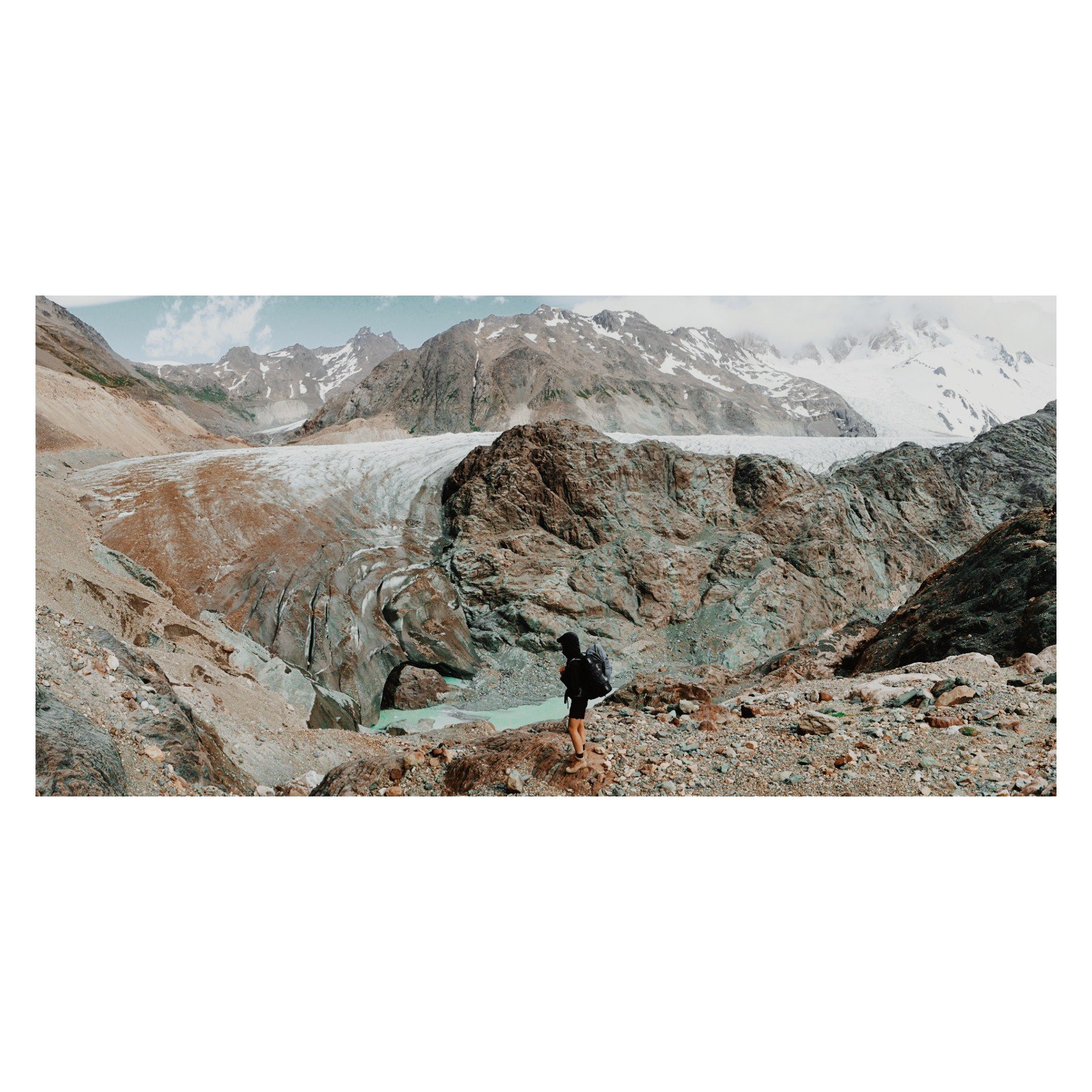 The incredible views from day two of the huemul circuit.