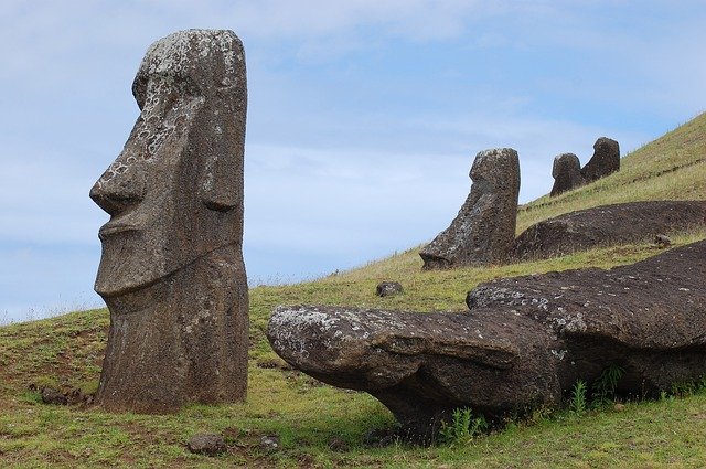 Easter island raro raraku